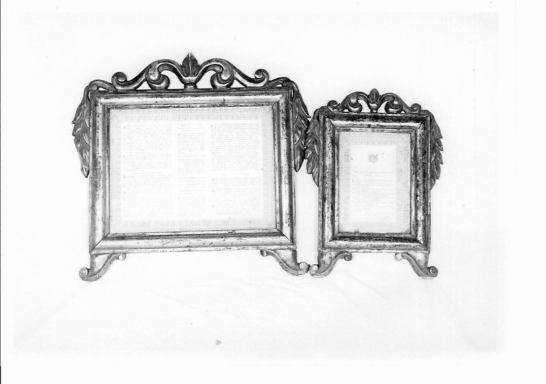 cartagloria, elemento d'insieme - bottega marchigiana (prima metà sec. XIX)