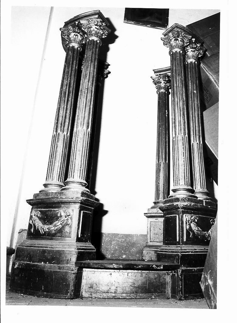 tronetto per esposizione eucaristica - bottega marchigiana (primo quarto sec. XIX)