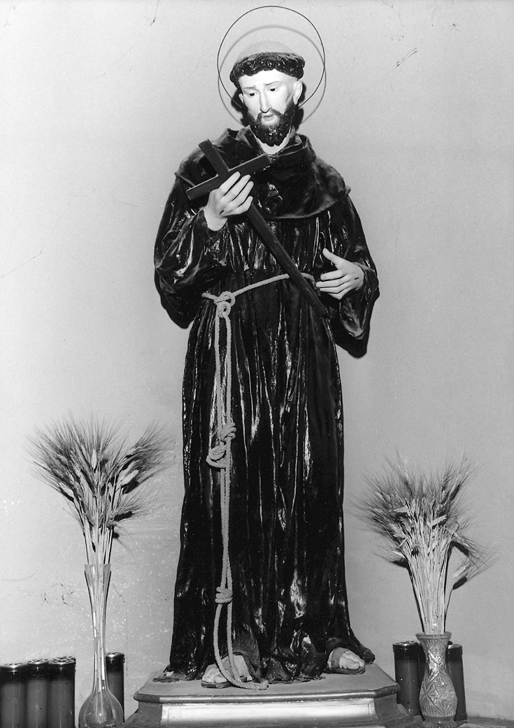 San Francesco d'Assisi (statua) - bottega marchigiana (sec. XIX)