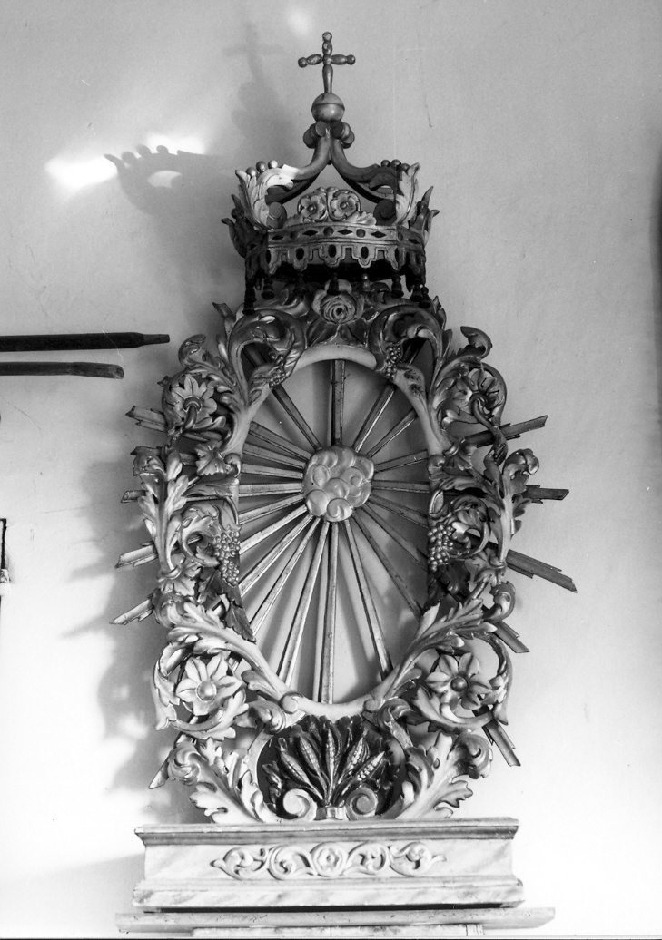 tronetto per esposizione eucaristica - bottega marchigiana (fine/inizio secc. XVIII/ XIX)