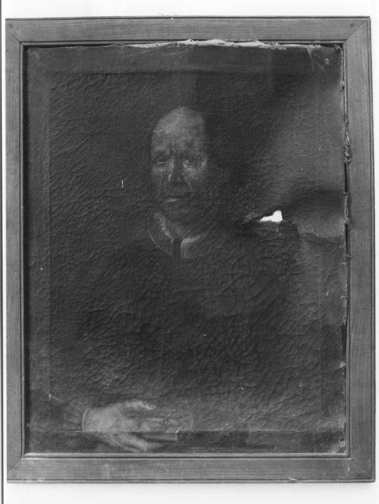 ritratto di ecclesiastico (dipinto) - ambito marchigiano (fine/inizio secc. XVII/ XVIII)