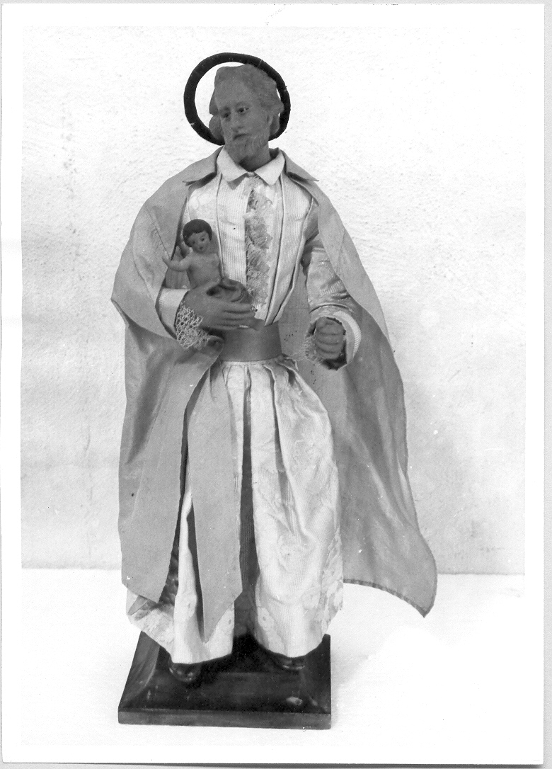 San Gaetano da Thiene con Bambino (statua) - ambito italiano (sec. XIX)