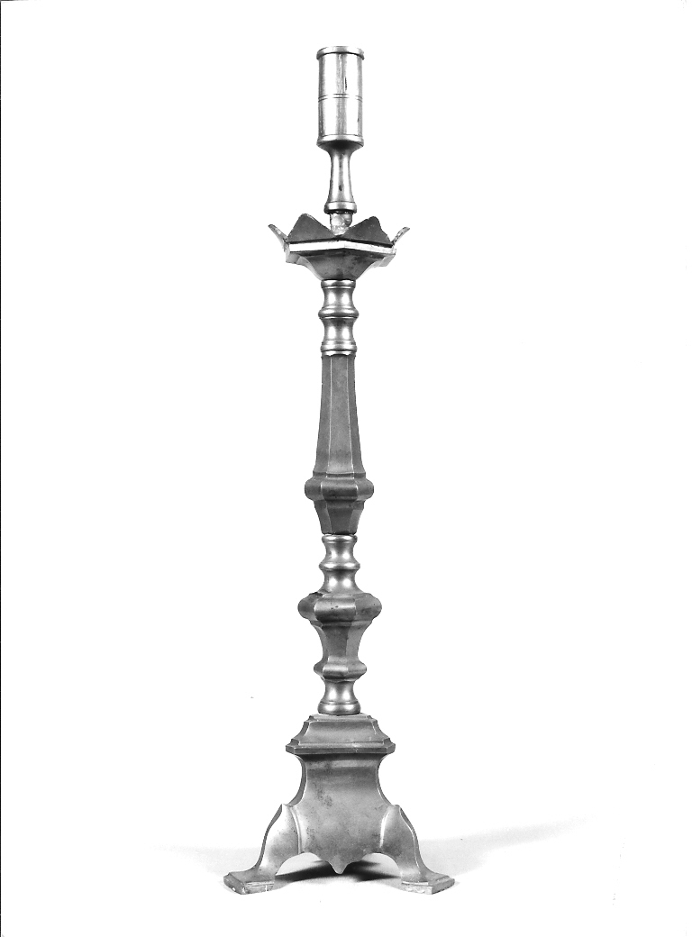 candelabro - bottega Italia centrale (fine/inizio secc. XIX/ XX)