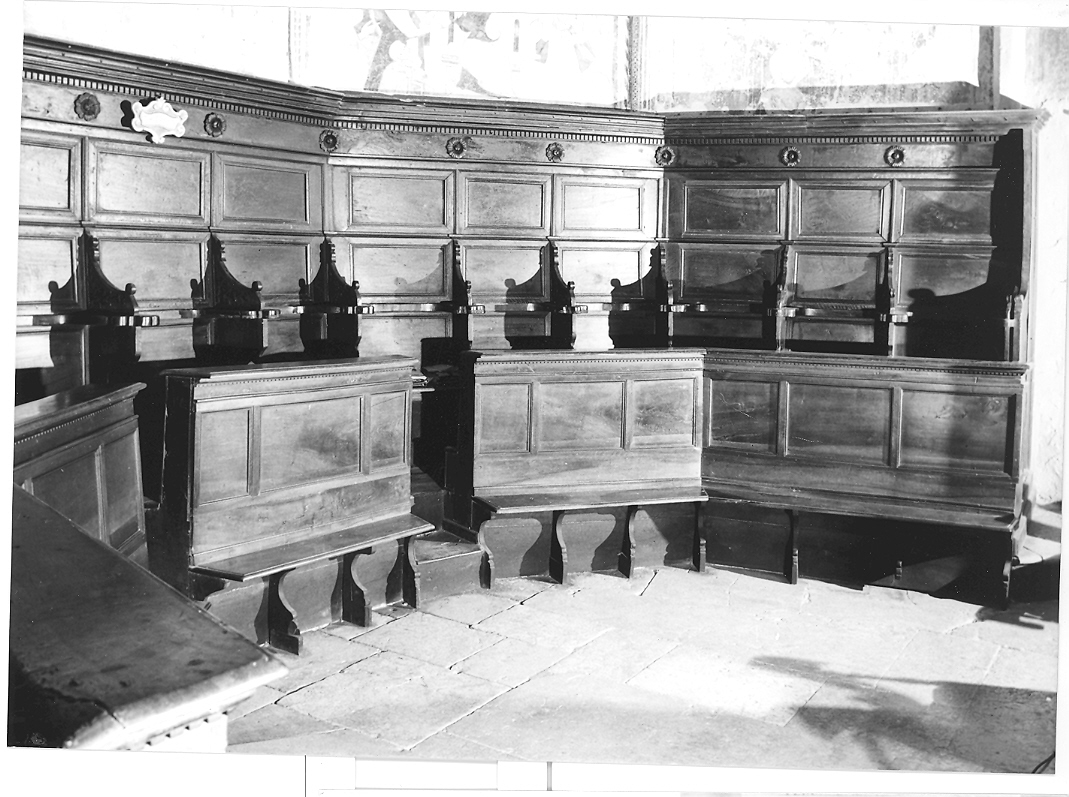 stalli del coro - bottega marchigiana (sec. XVI)