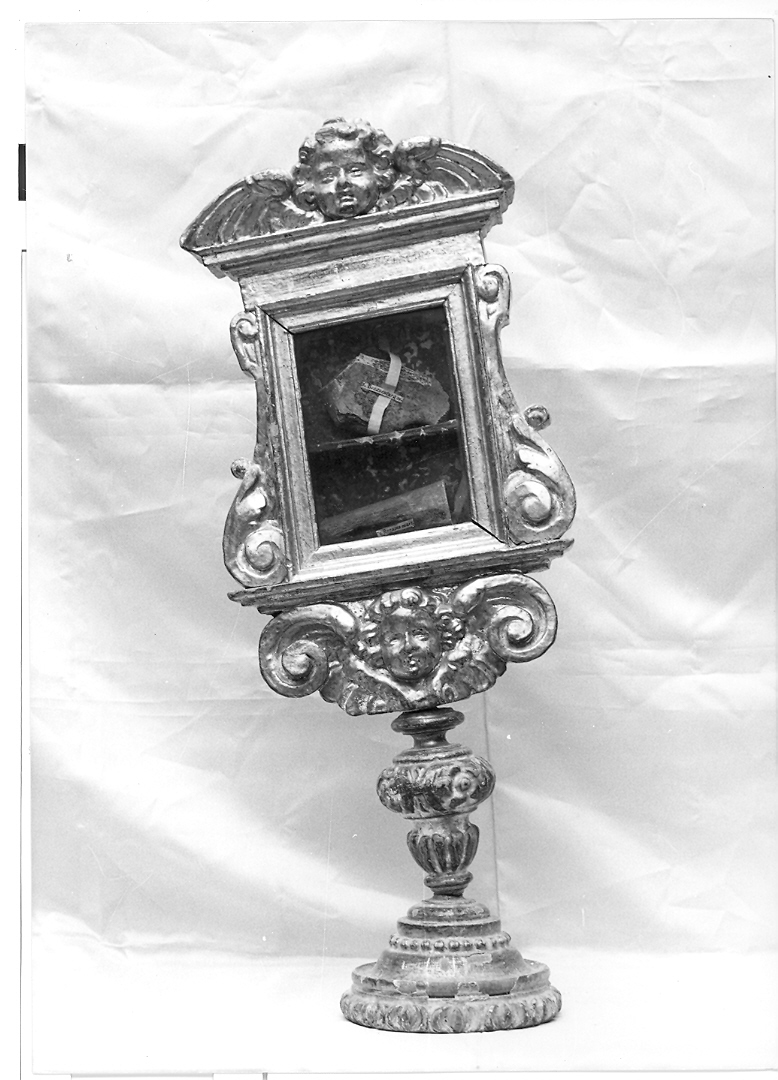 reliquiario, coppia - bottega marchigiana (sec. XVIII)