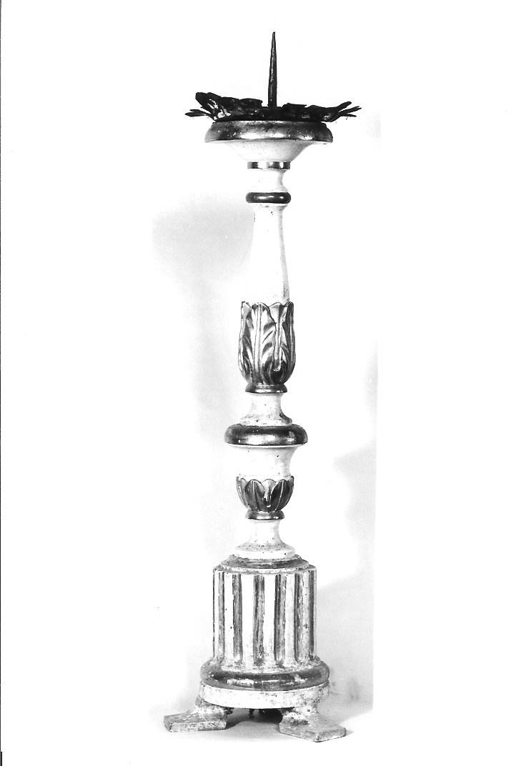 candeliere, serie - bottega marchigiana (fine sec. XIX)