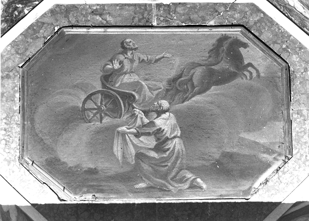 ascesa al cielo di Elia sul carro di fuoco (dipinto) - ambito marchigiano (sec. XVIII)
