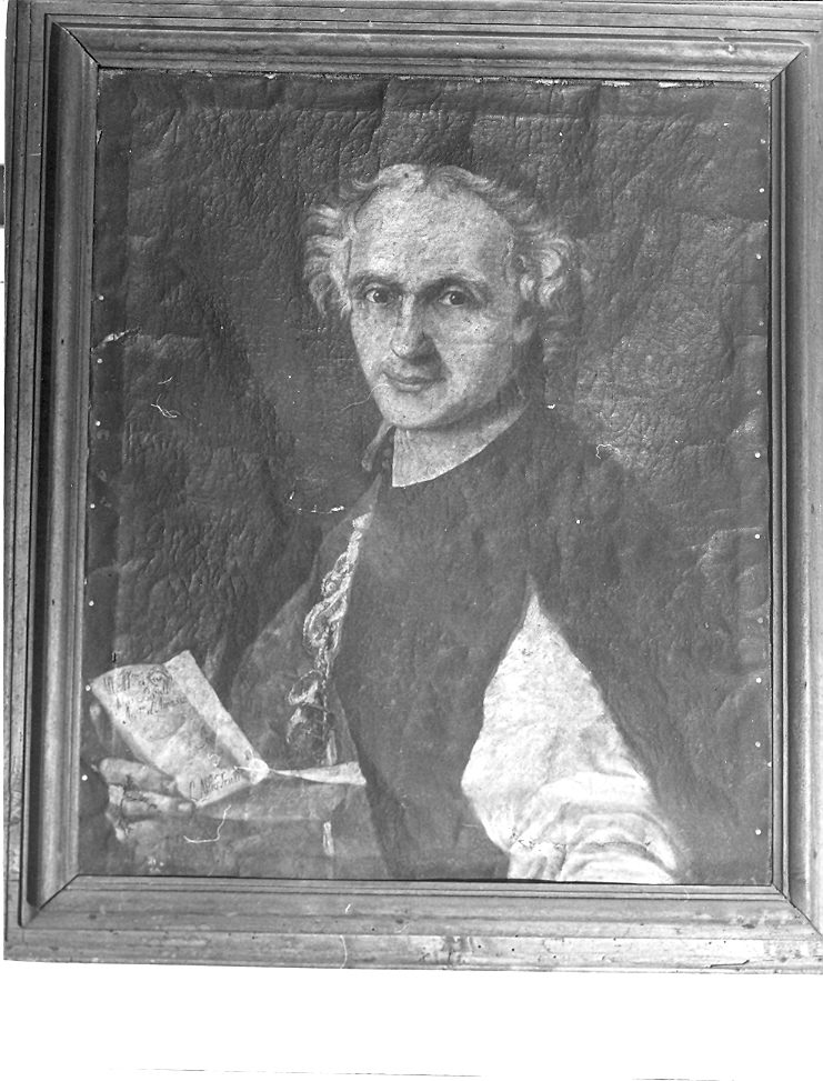 ritratto di monsignor Gian Cristoforo Battelli (dipinto) di Frulli L. Alfio (inizio sec. XVIII)
