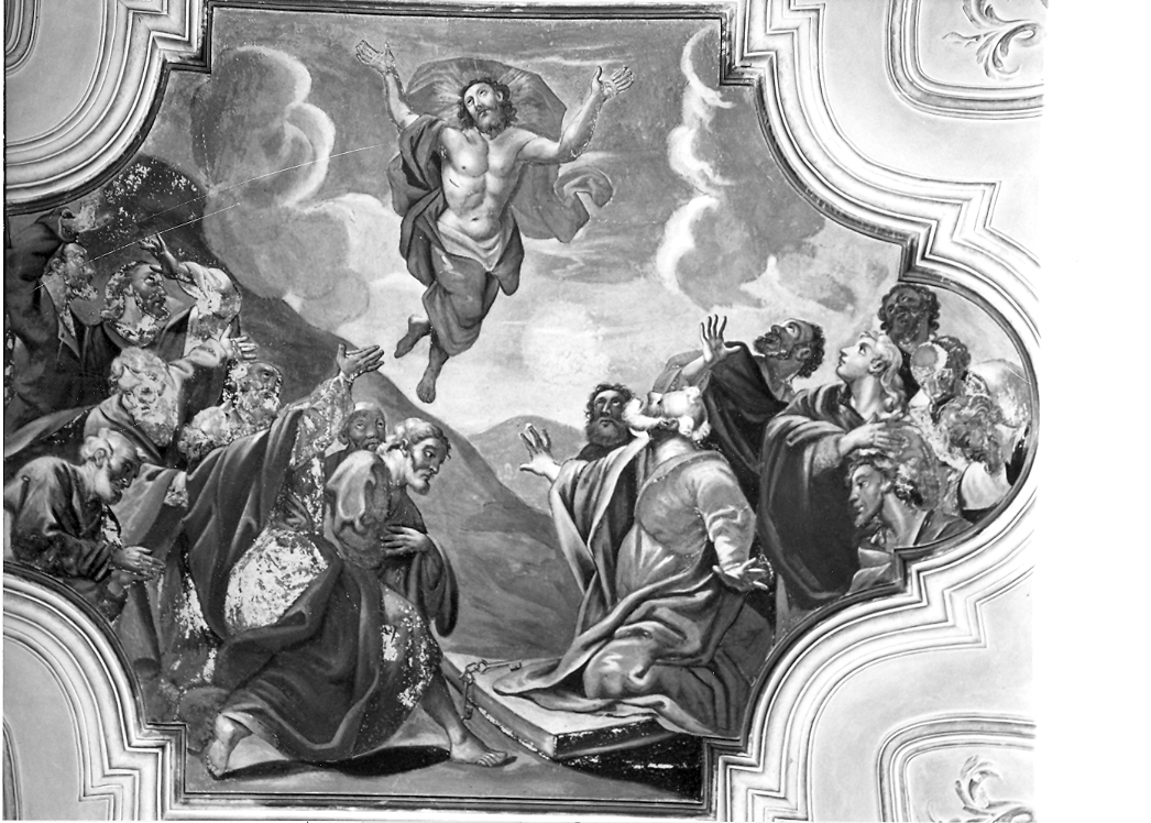 ascensione di Cristo (dipinto, elemento d'insieme) - ambito marchigiano (sec. XVIII)