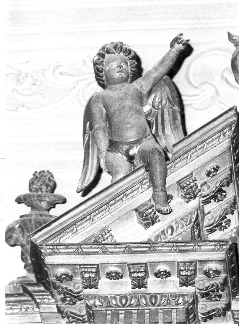angelo (scultura, elemento d'insieme) - bottega marchigiana (sec. XVIII)
