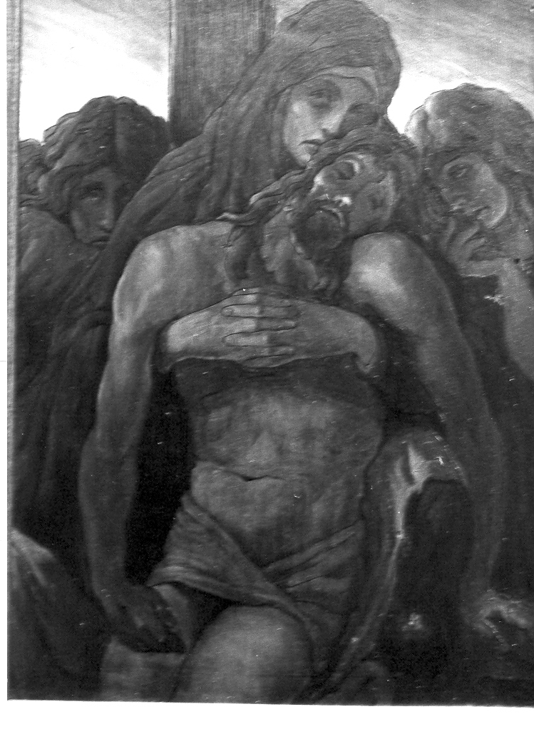 stazione XIII: Gesù deposto dalla croce (Via Crucis, elemento d'insieme) di Leoni Ghino (attribuito) (prima metà sec. XX)