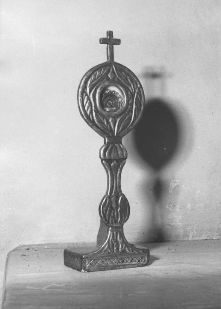 reliquiario - a ostensorio, serie - bottega marchigiana (sec. XIX)