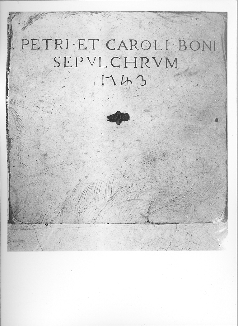 lastra tombale - bottega marchigiana (sec. XVIII)