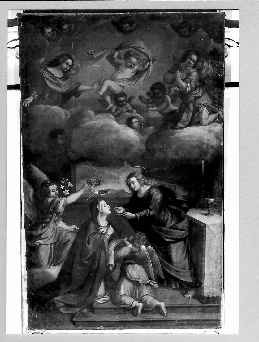 ultima comunione della Madonna (dipinto) - ambito marchigiano (sec. XVII)