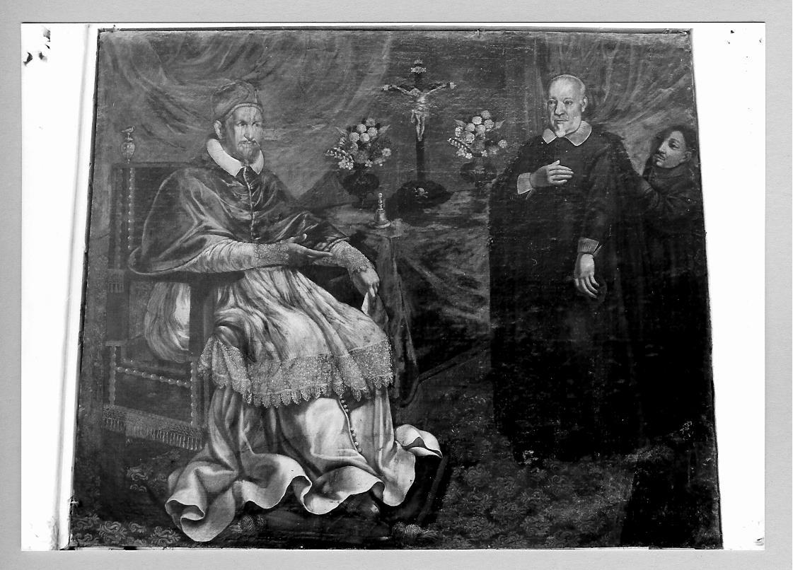 omaggio a papa Urbano VIII (dipinto) - ambito marchigiano (sec. XVII)