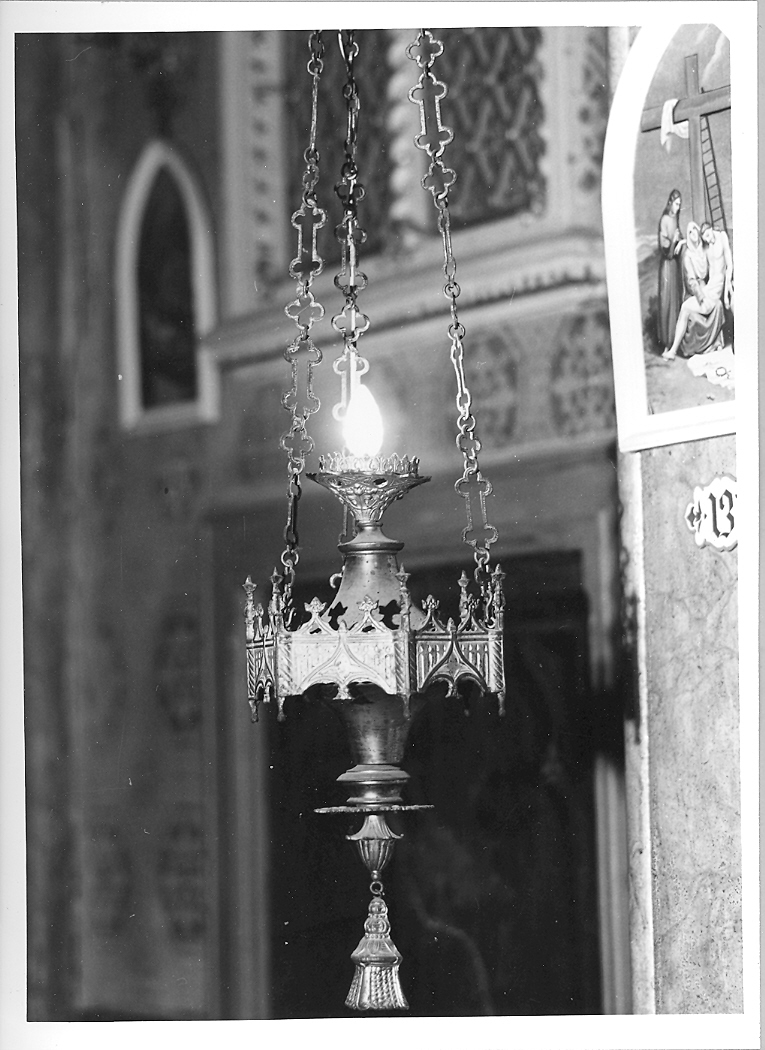 lampada pensile, serie - produzione italiana (prima metà sec. XX)