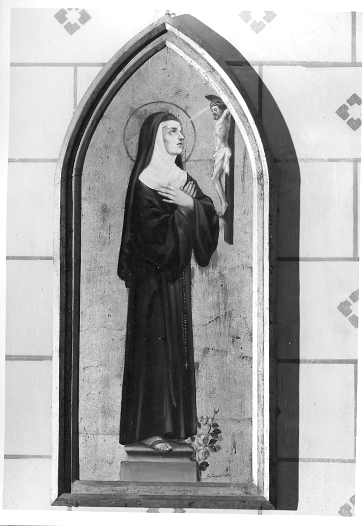 Santa Caterina da Siena (dipinto) di Pizzini E (sec. XX)