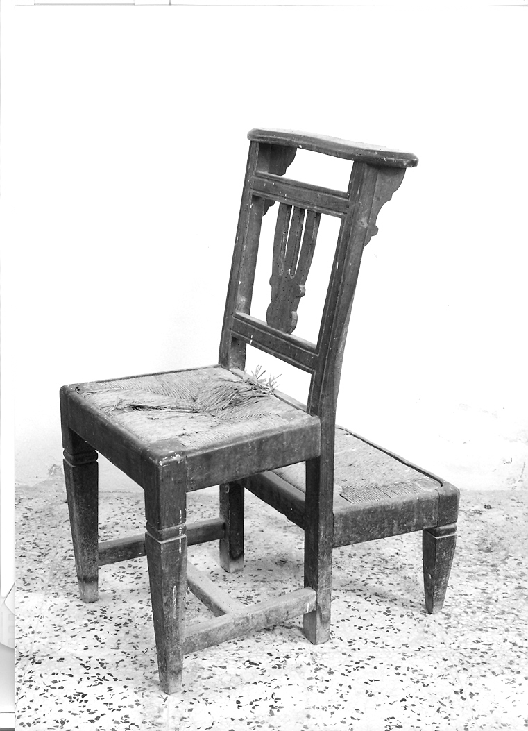 sedia con inginocchiatoio - bottega marchigiana (sec. XIX)