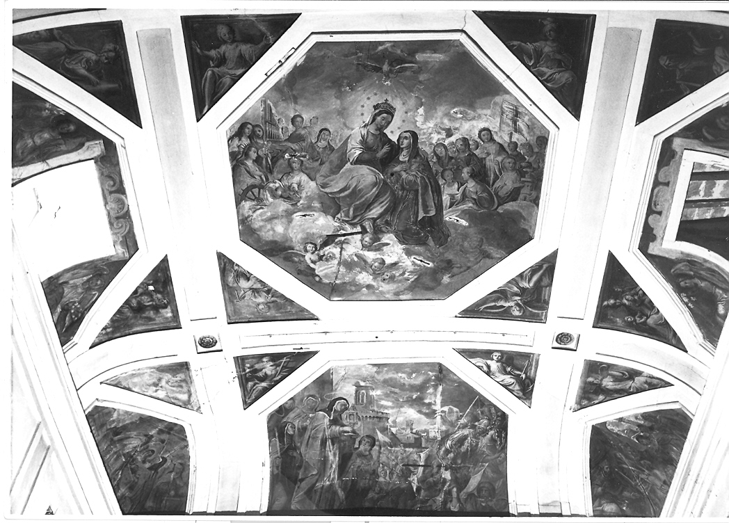 storie della vita di Santa Chiara (decorazione pittorica) - ambito marchigiano (prima metà sec. XVII)