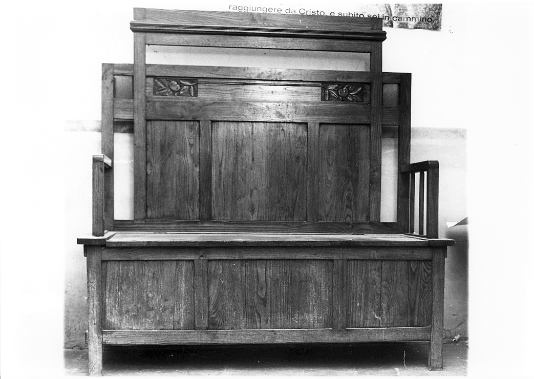 cassapanca - bottega marchigiana (sec. XX)