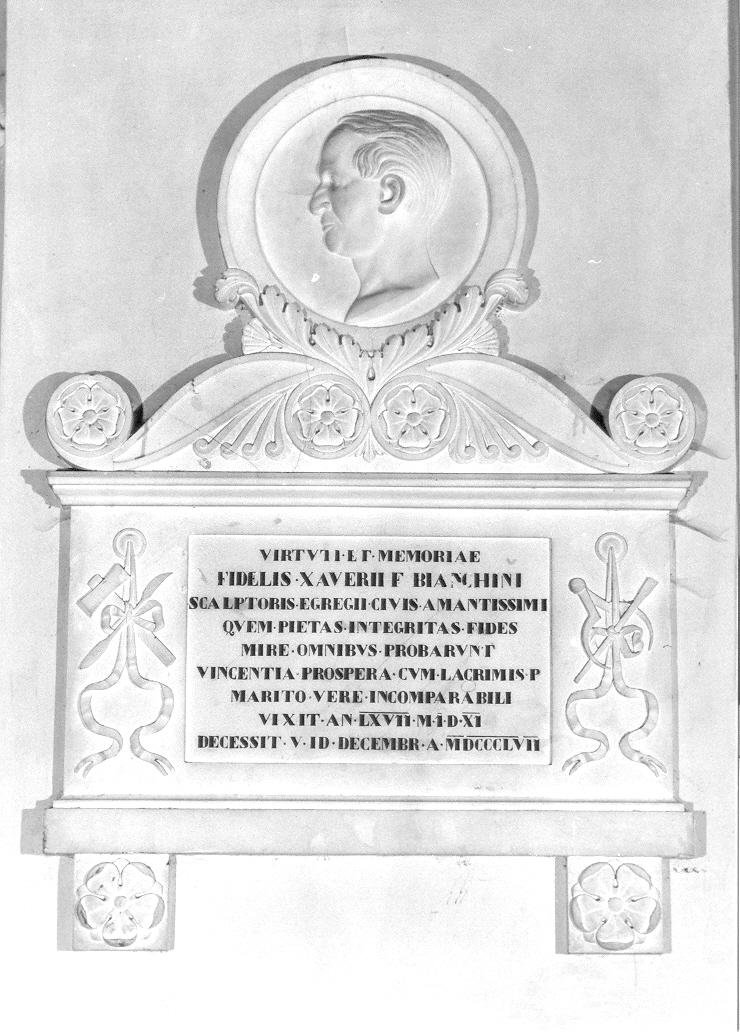 monumento funebre - a lastra - bottega italiana (sec. XIX)