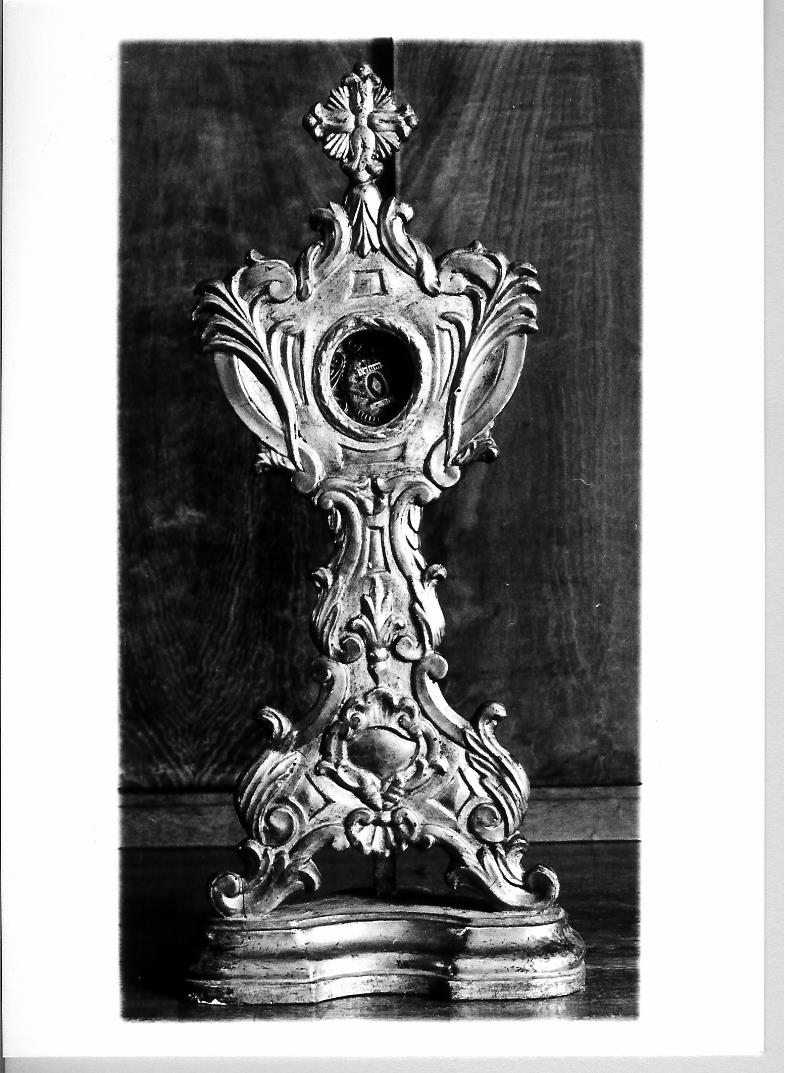 reliquiario - a ostensorio, serie - bottega marchigiana (sec. XVIII)