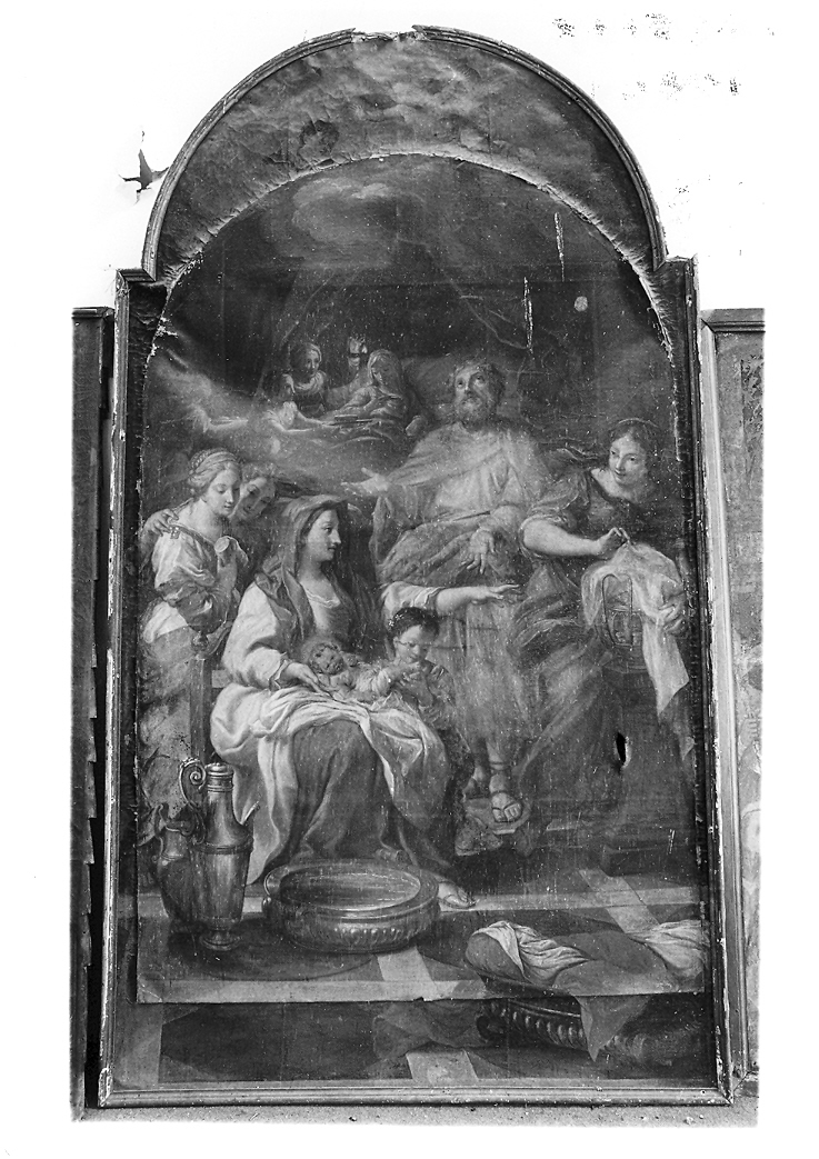 nascita di San Giovanni Battista (dipinto) di Mancini Francesco (scuola) (sec. XVIII)