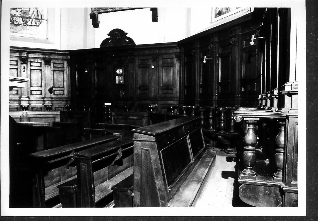 panca con inginocchiatoio, serie - bottega marchigiana (sec. XIX)