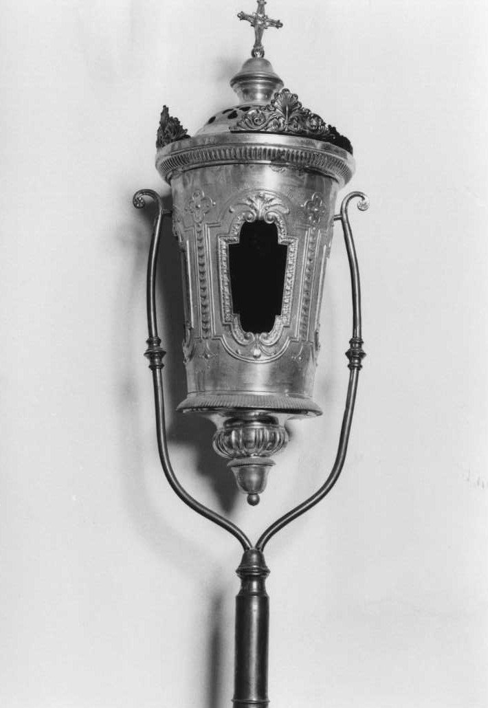 lanterna processionale, coppia - bottega marchigiana (inizio sec. XX)