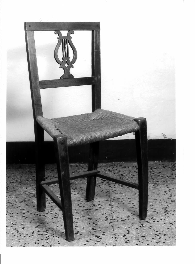 seggiola - bottega marchigiana (ultimo quarto sec. XIX)