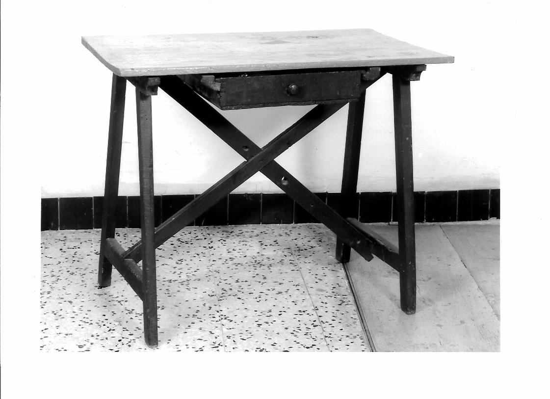 tavolo - bottega marchigiana (fine/inizio secc. XIX/ XX)