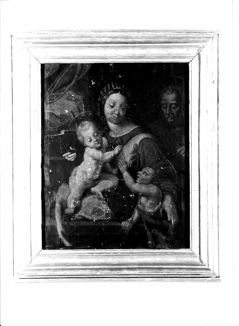 Sacra Famiglia con San Giovanni Battista bambino (dipinto) - ambito marchigiano (inizio sec. XVIII)