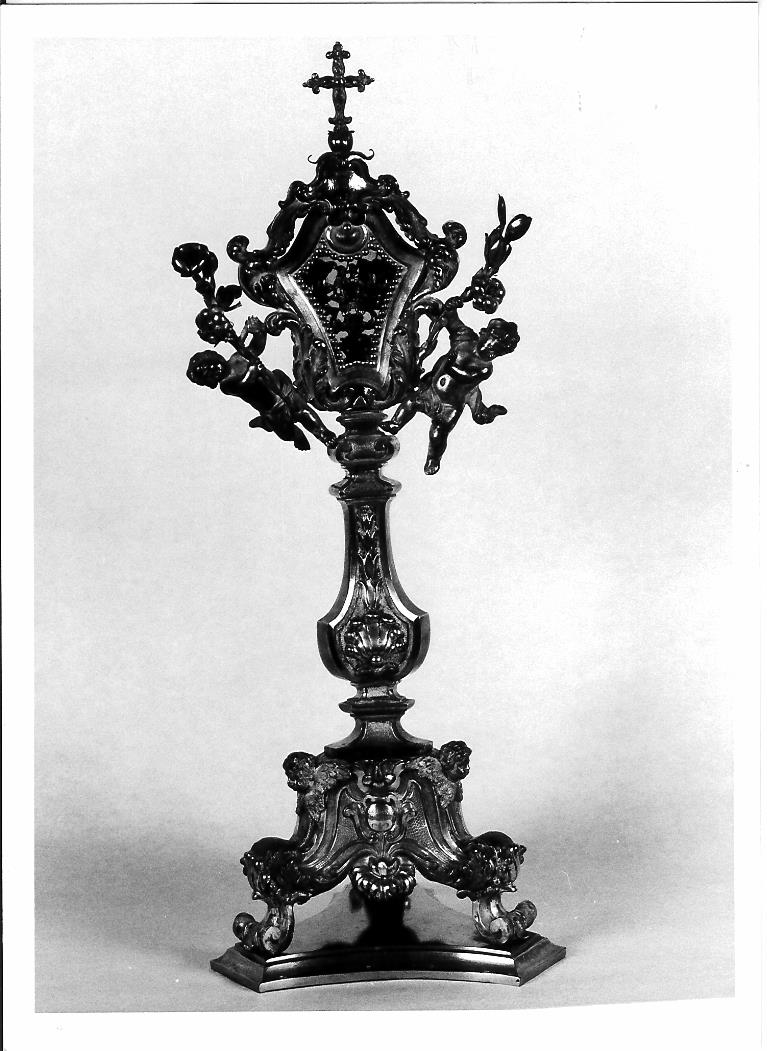 reliquiario - a ostensorio - bottega marchigiana (sec. XVIII)