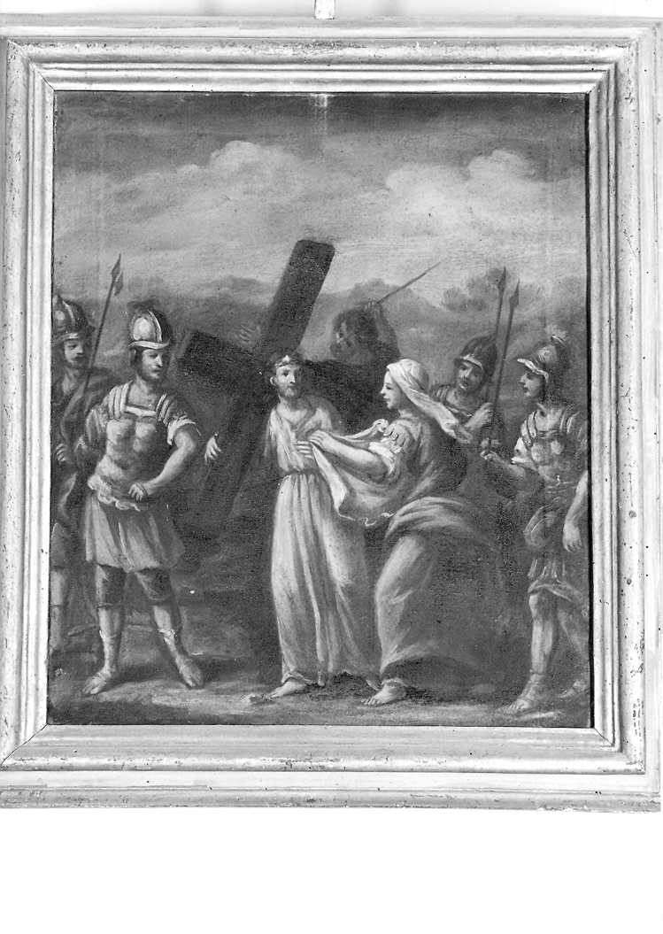 stazione VI: Gesù asciugato dalla Veronica (Via Crucis, elemento d'insieme) - ambito marchigiano (seconda metà sec. XVIII)