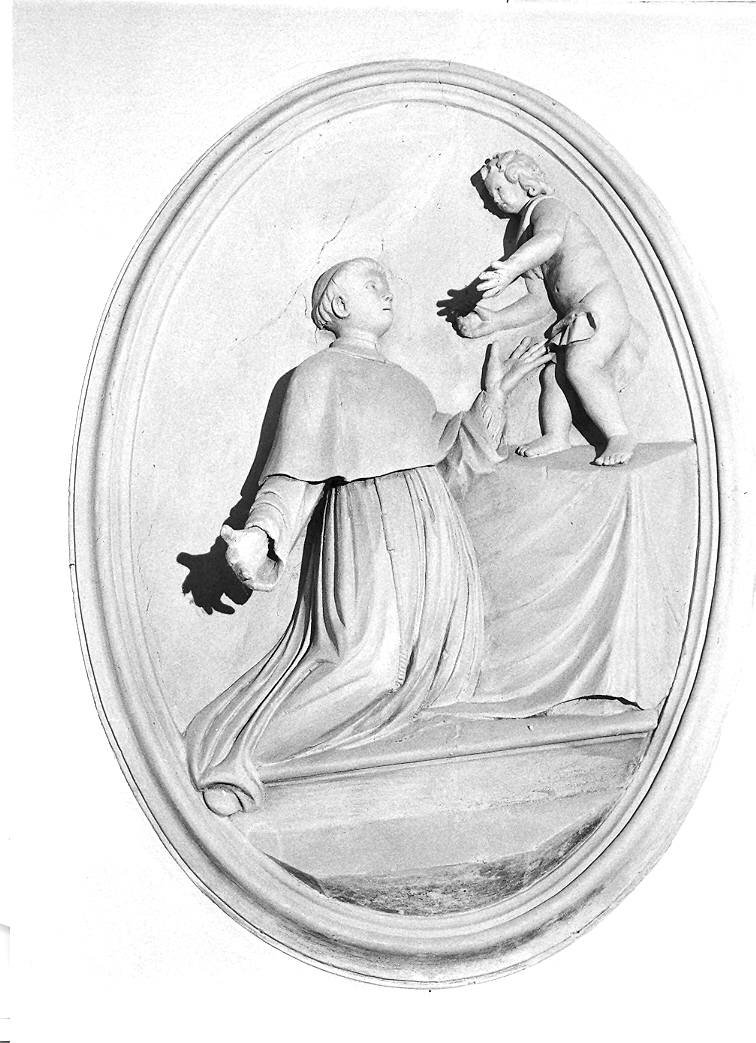 Sant'Antonio da Padova con il bambino (rilievo) - bottega marchigiana (seconda metà sec. XVIII)