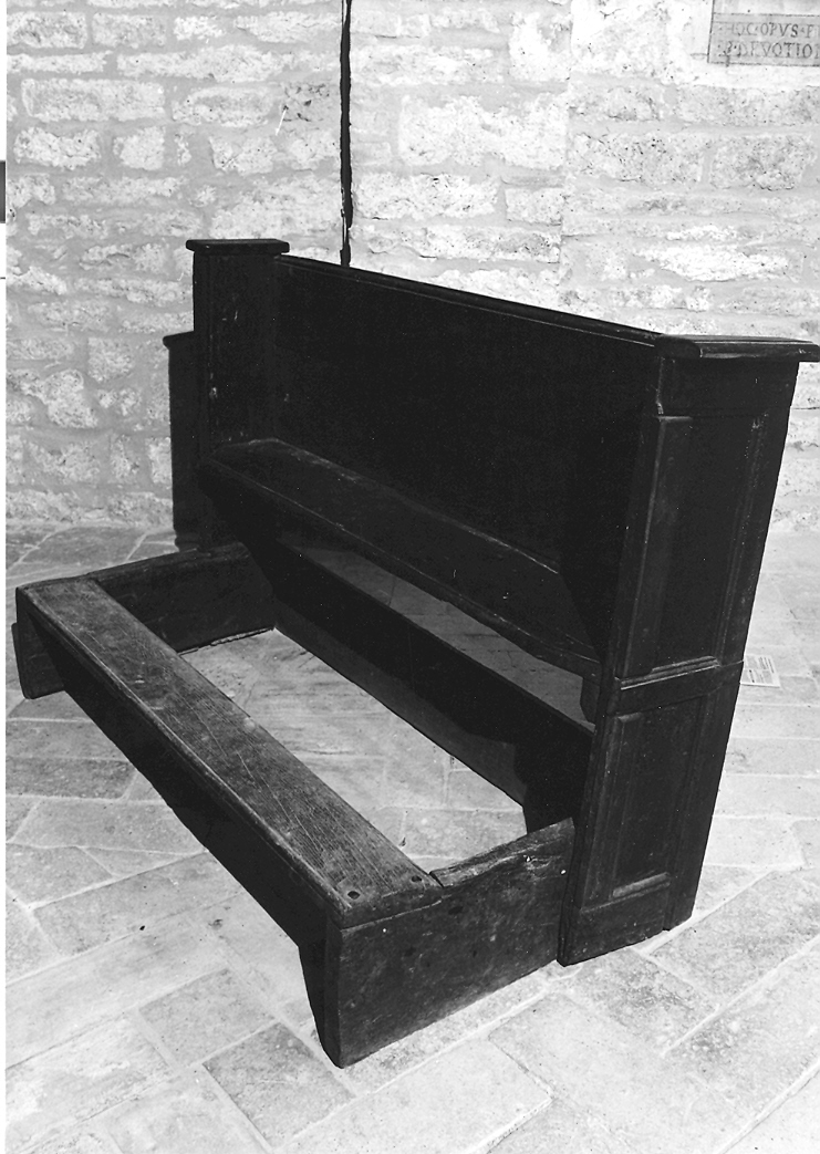 panca - bottega marchigiana (seconda metà sec. XVIII)