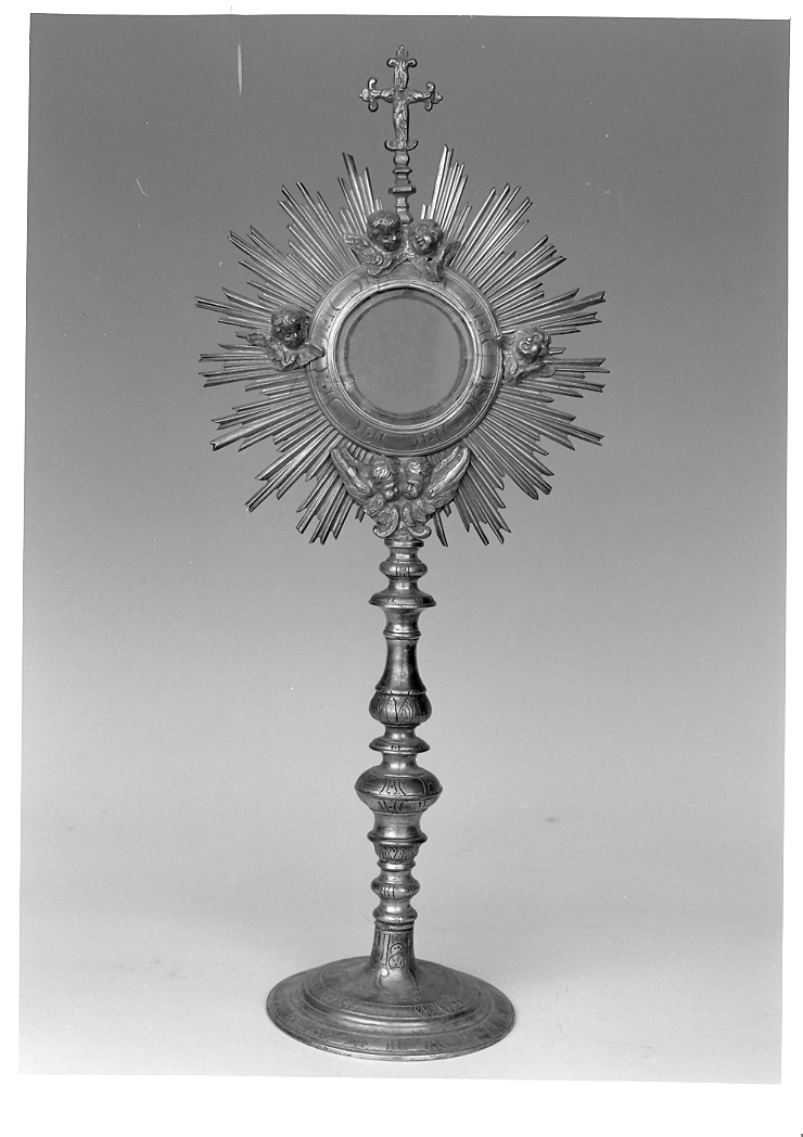 ostensorio - a raggiera - ambito marchigiano (sec. XVII)