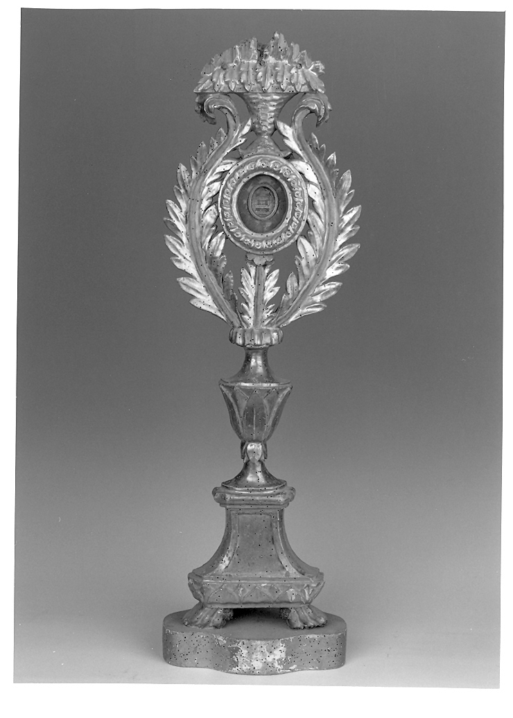 reliquiario - a ostensorio, serie - bottega marchigiana (prima metà sec. XIX)