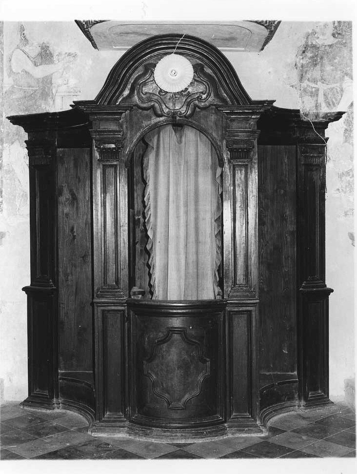 confessionale - bottega marchigiano-romagnola (metà sec. XVIII)