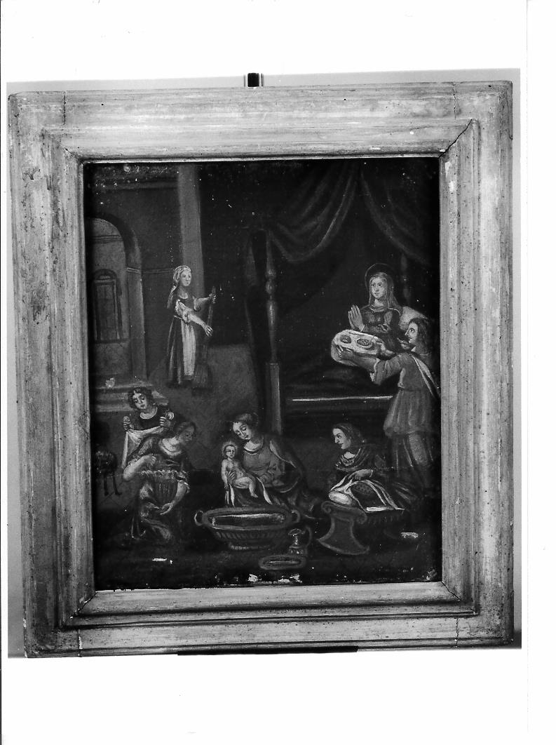 nascita di Maria Vergine (dipinto) - ambito marchigiano (sec. XIX)