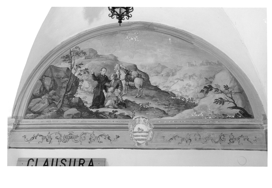 Scene della vita eremitica di S. Silvestro Guzzolini (dipinto, ciclo) di Ungarini Antonio (metà sec. XVIII)