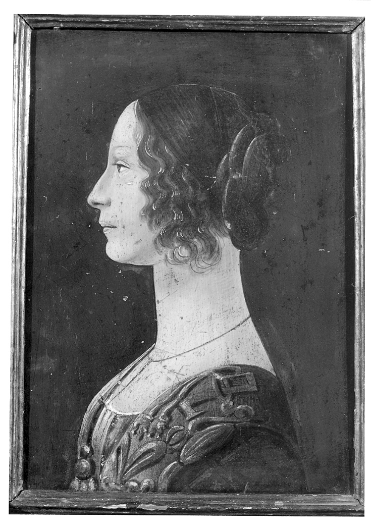 ritratto femminile (dipinto) - ambito toscano (sec. XIX)