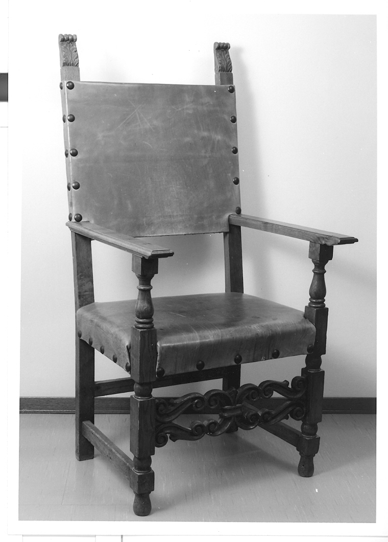 poltrona - produzione marchigiana (seconda metà sec. XIX)