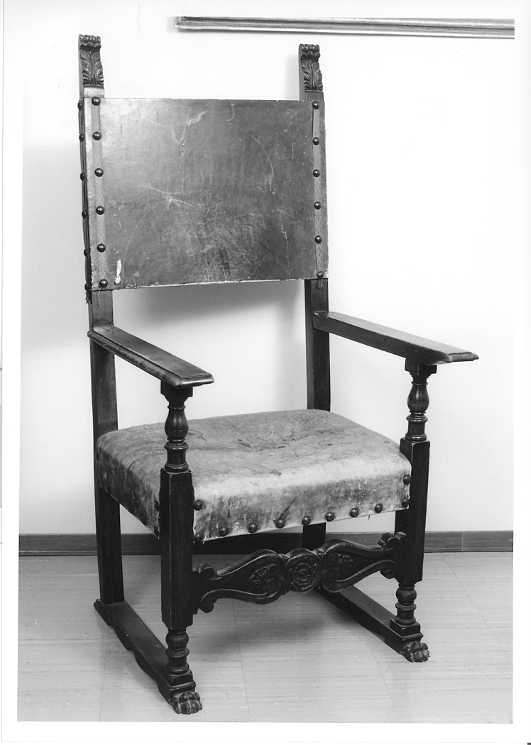 poltrona - produzione marchigiana (fine/inizio secc. XIX/ XX)