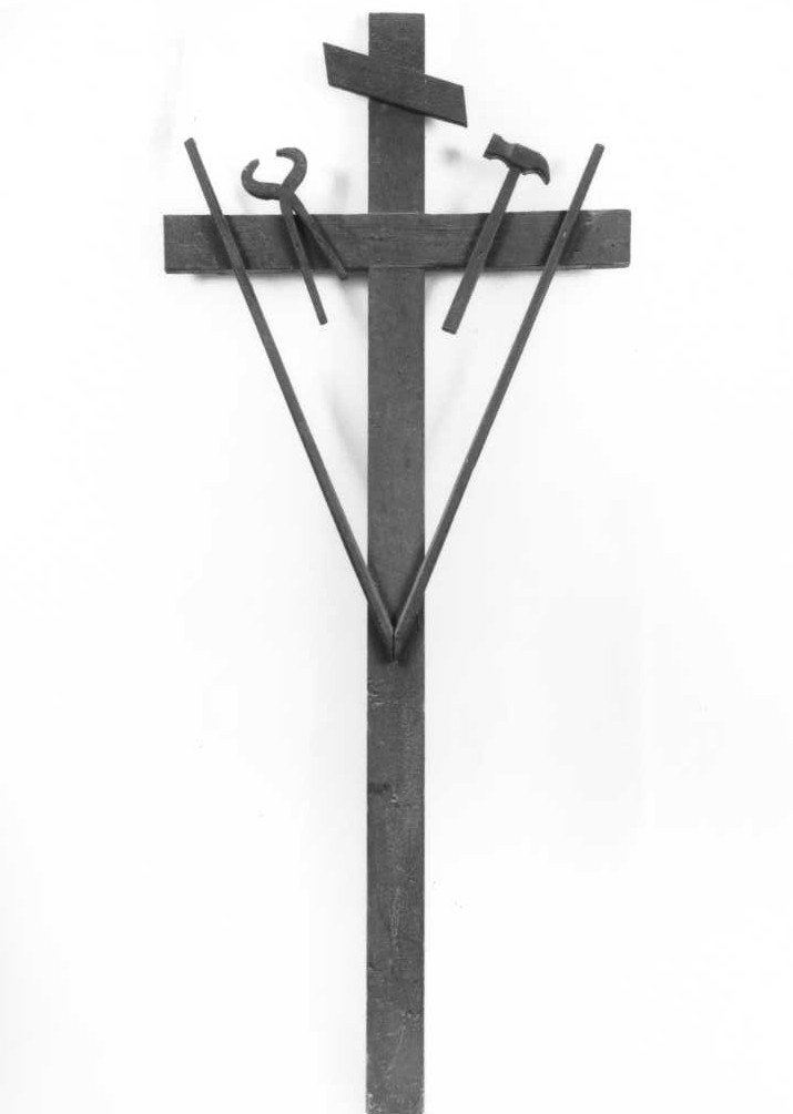 croce penitenziale - ambito marchigiano (prima metà sec. XIX)