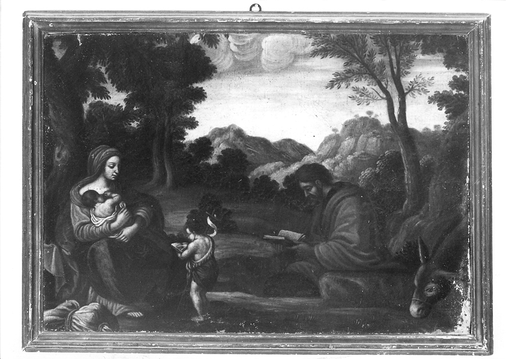 riposo nella fuga in Egitto (dipinto) - ambito veneto (prima metà sec. XVI)
