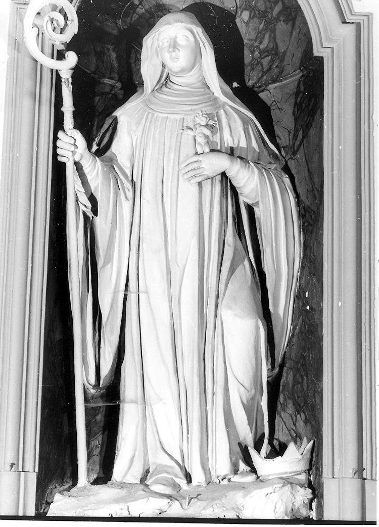 Santa Scolastica (statua) - ambito marchigiano (seconda metà sec. XVIII)