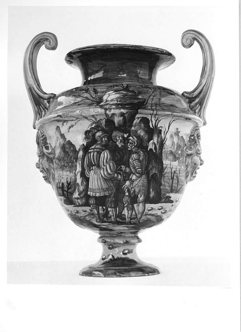 Giosuè (vaso da farmacia) di Fontana Orazio (bottega) (seconda metà sec. XVI)