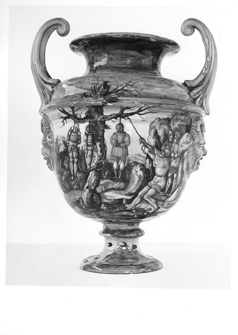 Giosuè (vaso da farmacia) di Fontana Orazio (bottega) (seconda metà sec. XVI)