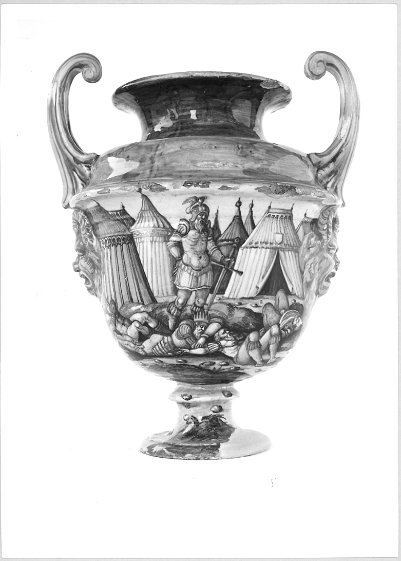 Giosuè (vaso da farmacia) di Fontana Orazio (bottega) (seconda metà sec. XVI)